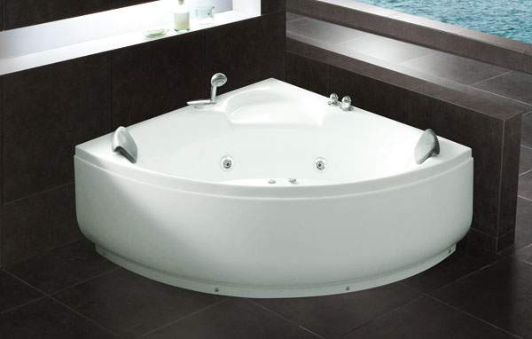 Угловая закругленная ванна с гидромассажем SR5D042(SR551) (рис.1)